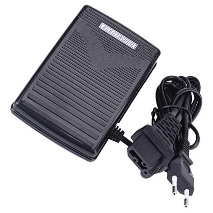 Контролен педал за шевна машина със захранващ кабел, 13.5x9см, променлива скорост, комплект