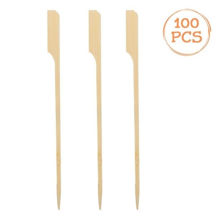 Set 100 Bambusz Nyárs Antbro® Partihoz, 15 cm – Eldobható, Környezetbarát, Kiegészítők Előételekhez és Koktélokhoz