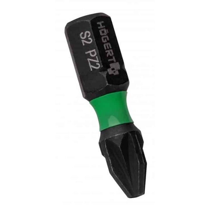 20 darabos 1/4"-os ütvefúró bitkészlet, PZ2 HOGERT / HT1S700