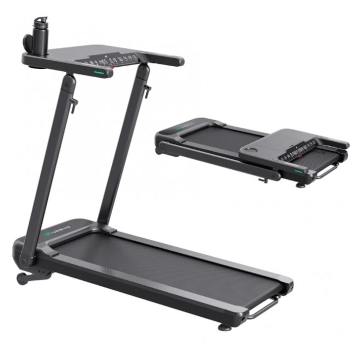 Бягаща пътека UREVO Foldi 3S Treadmill, Mаксимална скорост 12 км/ч, Максимално тегло на потребителя 120 кг, Черен
