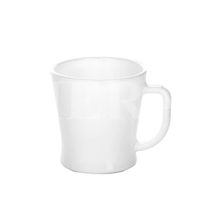 Set 24 cani albe din opal, 240 ml, pentru ceai si cafea
