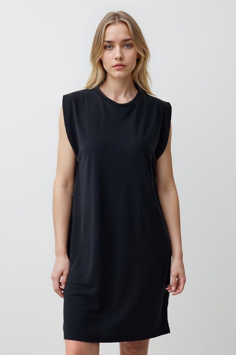 JIMMY KEY, Rochie dreapta scurta, Negru stins