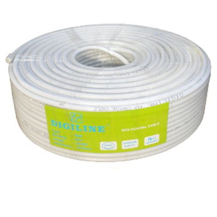 Cablu coaxial RG6-64 SDQ double-shield OL-CU Digiline Rola 100m