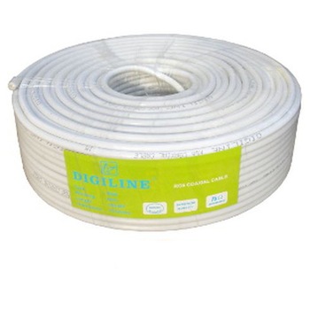 Cablu coaxial RG6-64 SDQ double-shield OL-CU Digiline Rola 100m Cablu coaxial RG6-64 SDQ double-shield OL-CU Digiline Rola 100m
