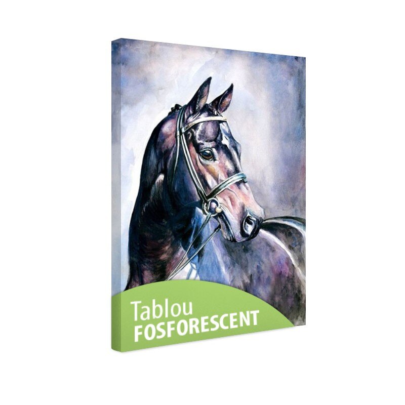 Tablou fosforescent Cal inhamat, 120x80 cm