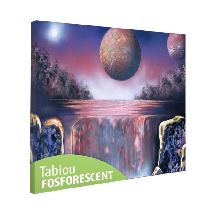 Tablou fosforescent Spaceart, 90x60 cm
