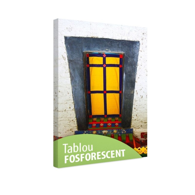 Tablou fosforescent Fereastra tibetana, 30x20 cm