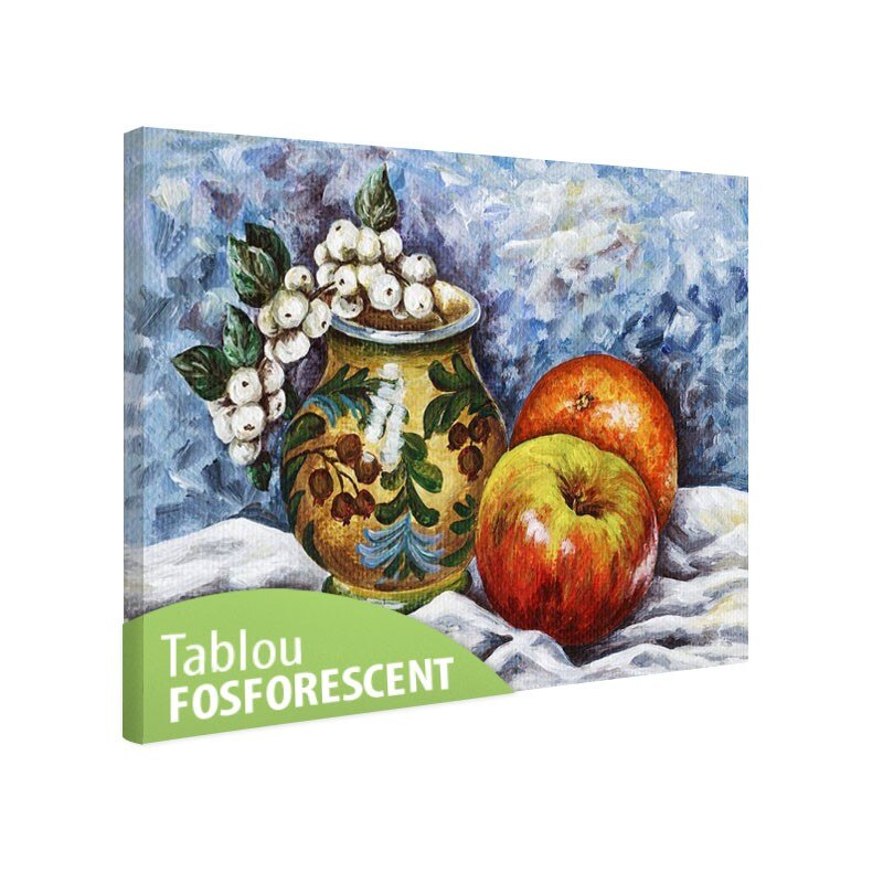 Tablou fosforescent Catina si mere, 30x20 cm