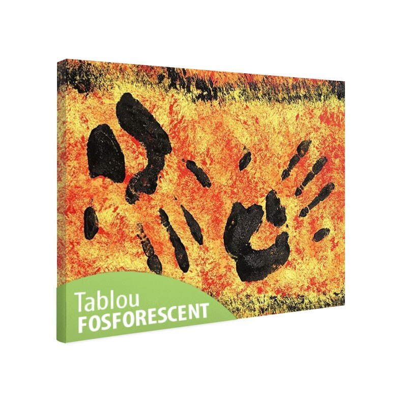 Tablou fosforescent Amprenta mainilor 20x30cm