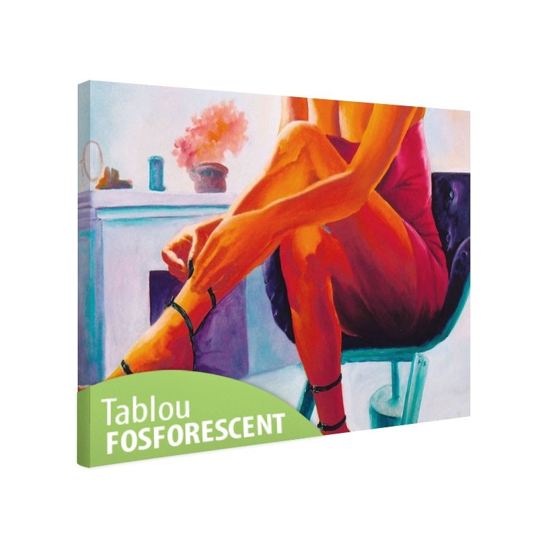 Tablou fosforescent Picioare de femeie 20x30cm