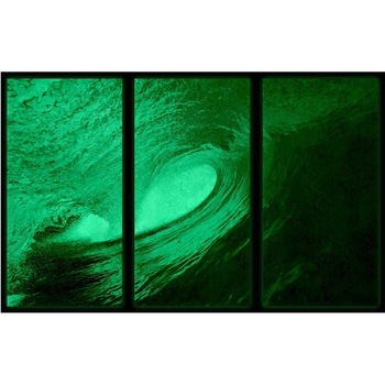 Set tablou 3 piese fosforescent Val 40x20 cm Set tablou 3 piese fosforescent Val 40x20 cm