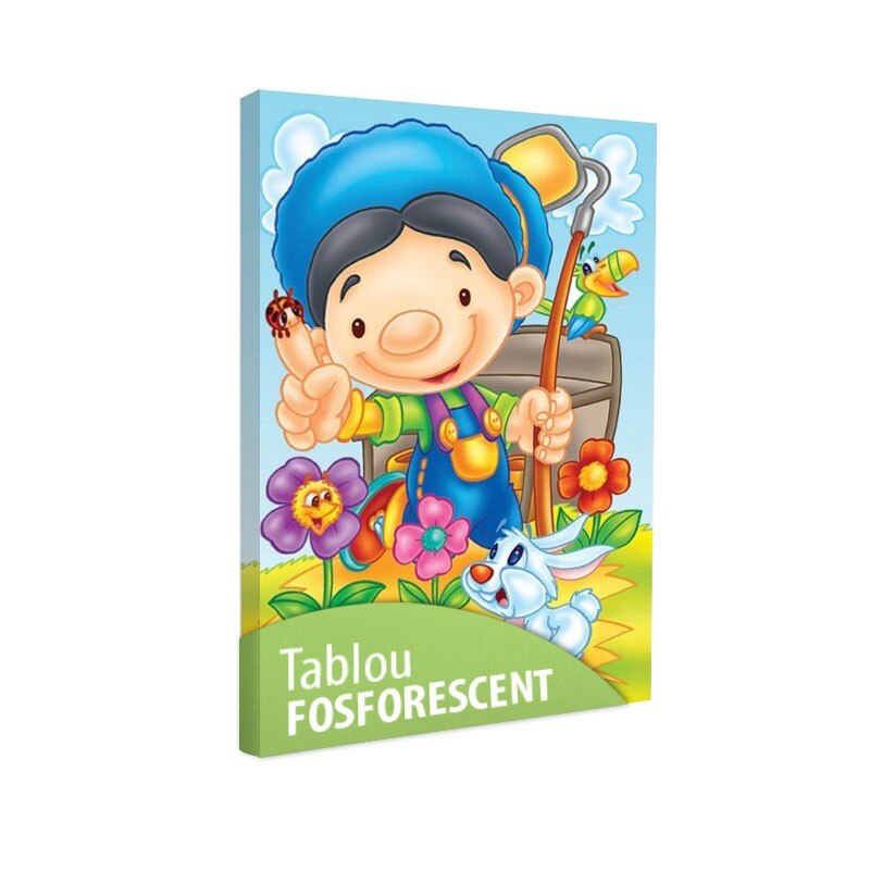 Tablou fosforescent Micul gradinar 90x52 cm