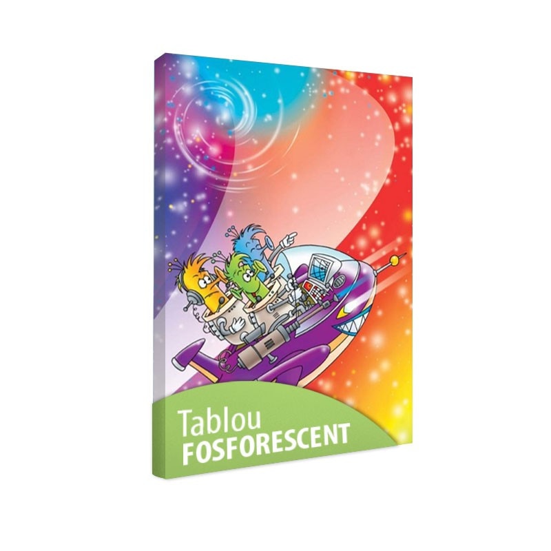 Tablou fosforescent Martieni 90x52 cm