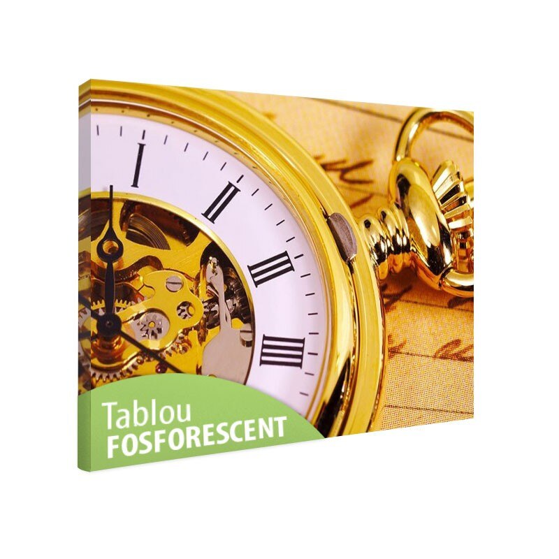 Tablou fosforescent Ceas de buzunar 30x20 cm