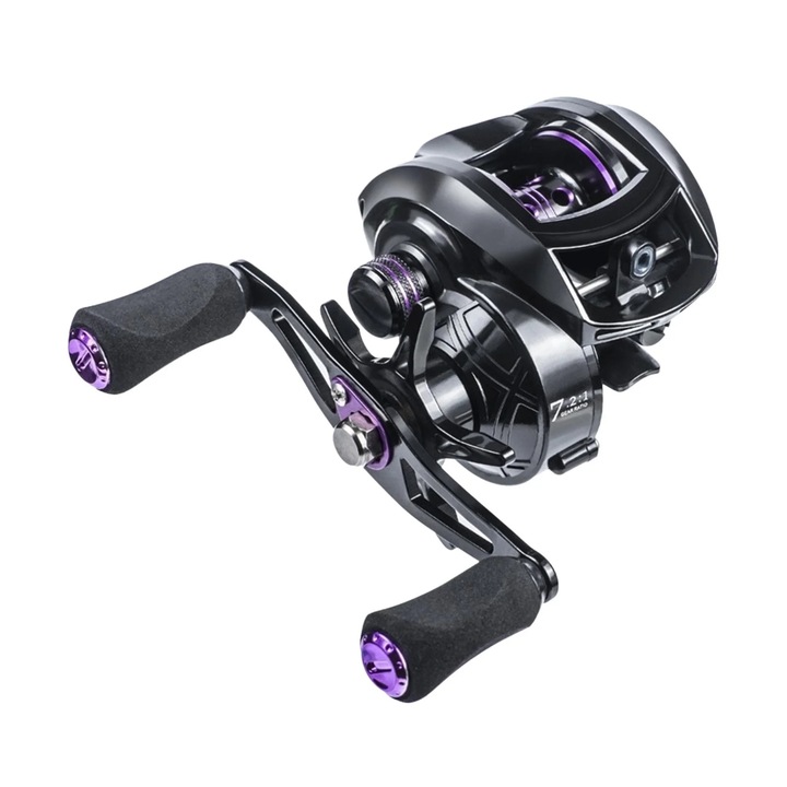Horgász orsó, 7.2:1, 17.64LB drag, fekete, szett