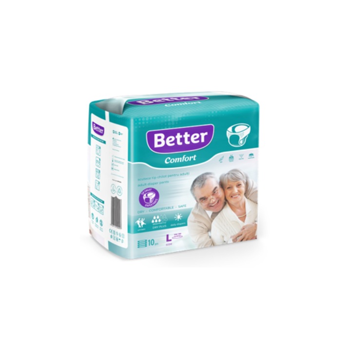 Scutece tip chilot Pentru Adulti Better Comfort 10 bucati