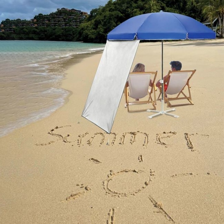 Extensie Umbrela de Plaja cu Protectie UPF50 & Taruse Mici 130x105cm - 3buc