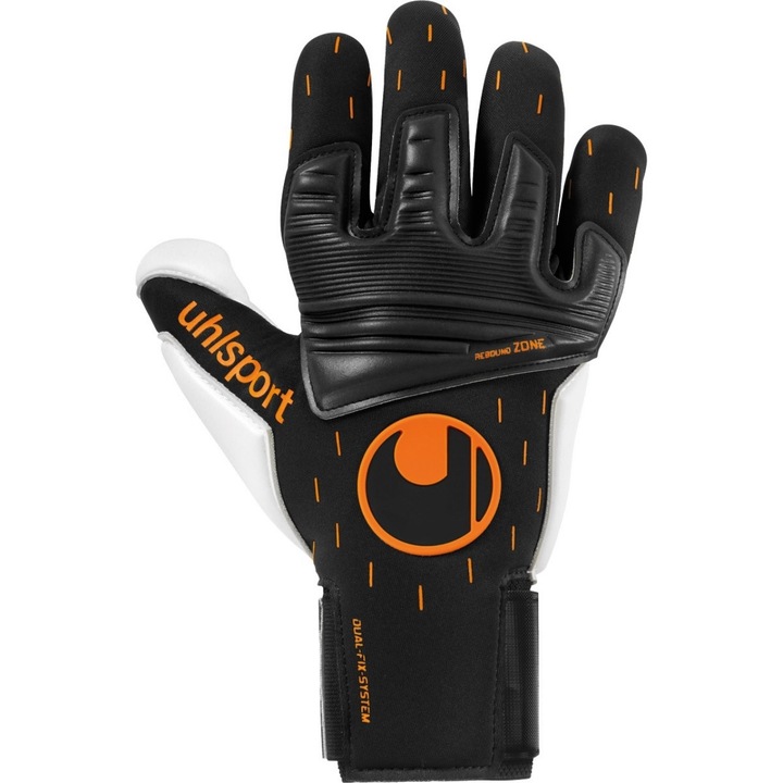 Вратарски ръкавици Uhlsport Speed Contact, модел Reflex, неопрен, черни, размер 8.5
