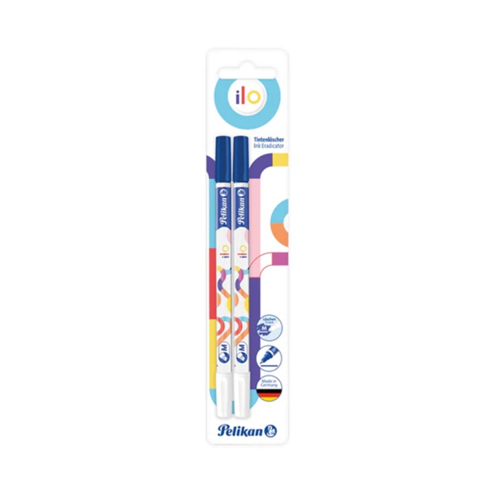 Set 2 bucati corector si marker Pelikan, albastru, varf multiplu