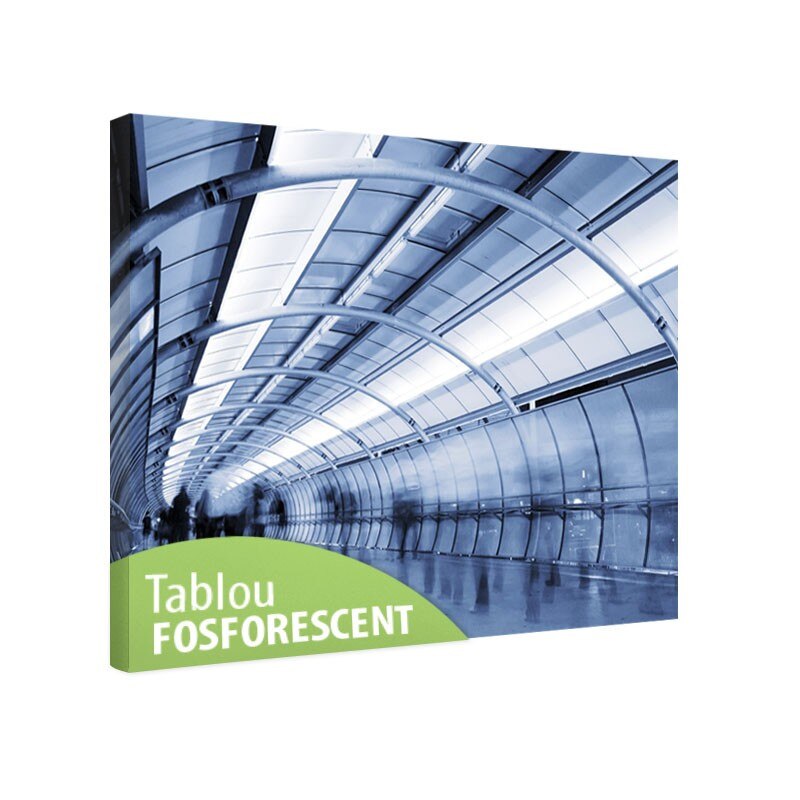 Tablou fosforescent Oameni in miscare, 120x80 cm