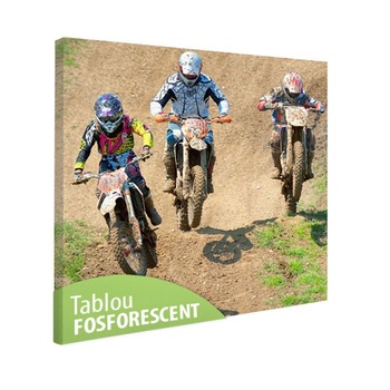 Tablou fosforescent Motociclism, 80x80 cm Tablou fosforescent Motociclism, 80x80 cm