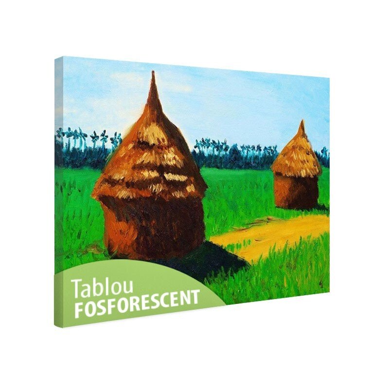 Tablou fosforescent Paie, 90x52 cm