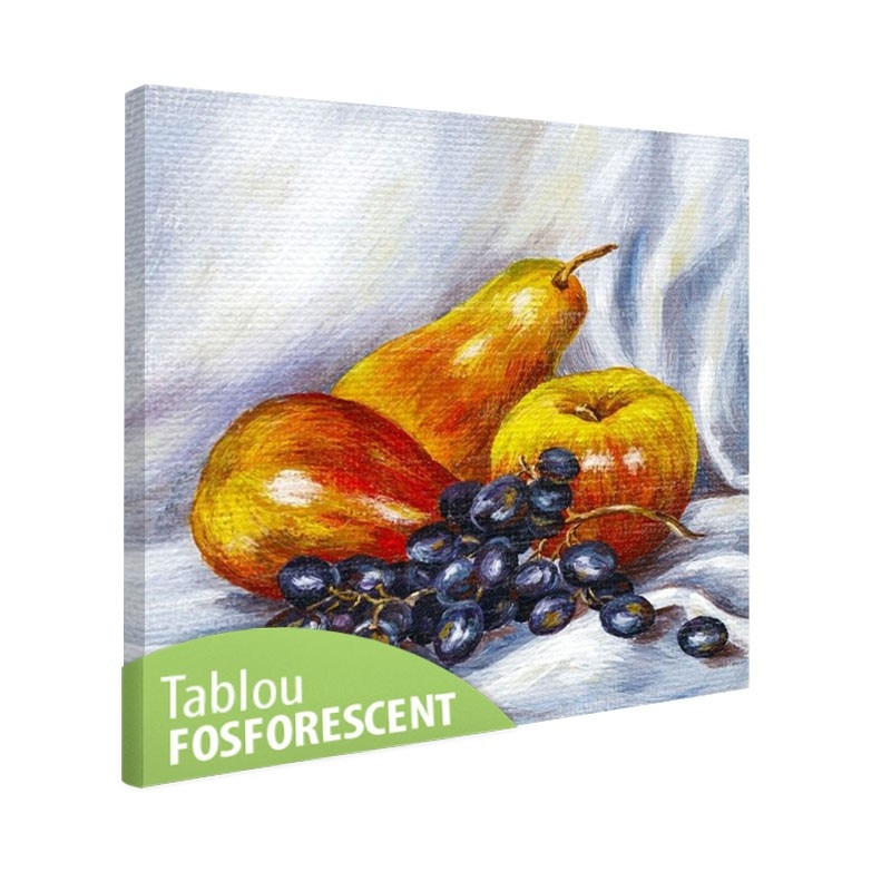 Tablou fosforescent Fructe, 80x80 cm