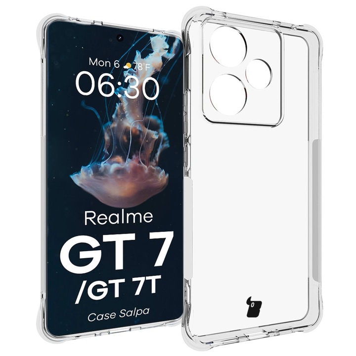 Husa Bizon Case Salpa pentru Realme GT 7 / 7T, transparent