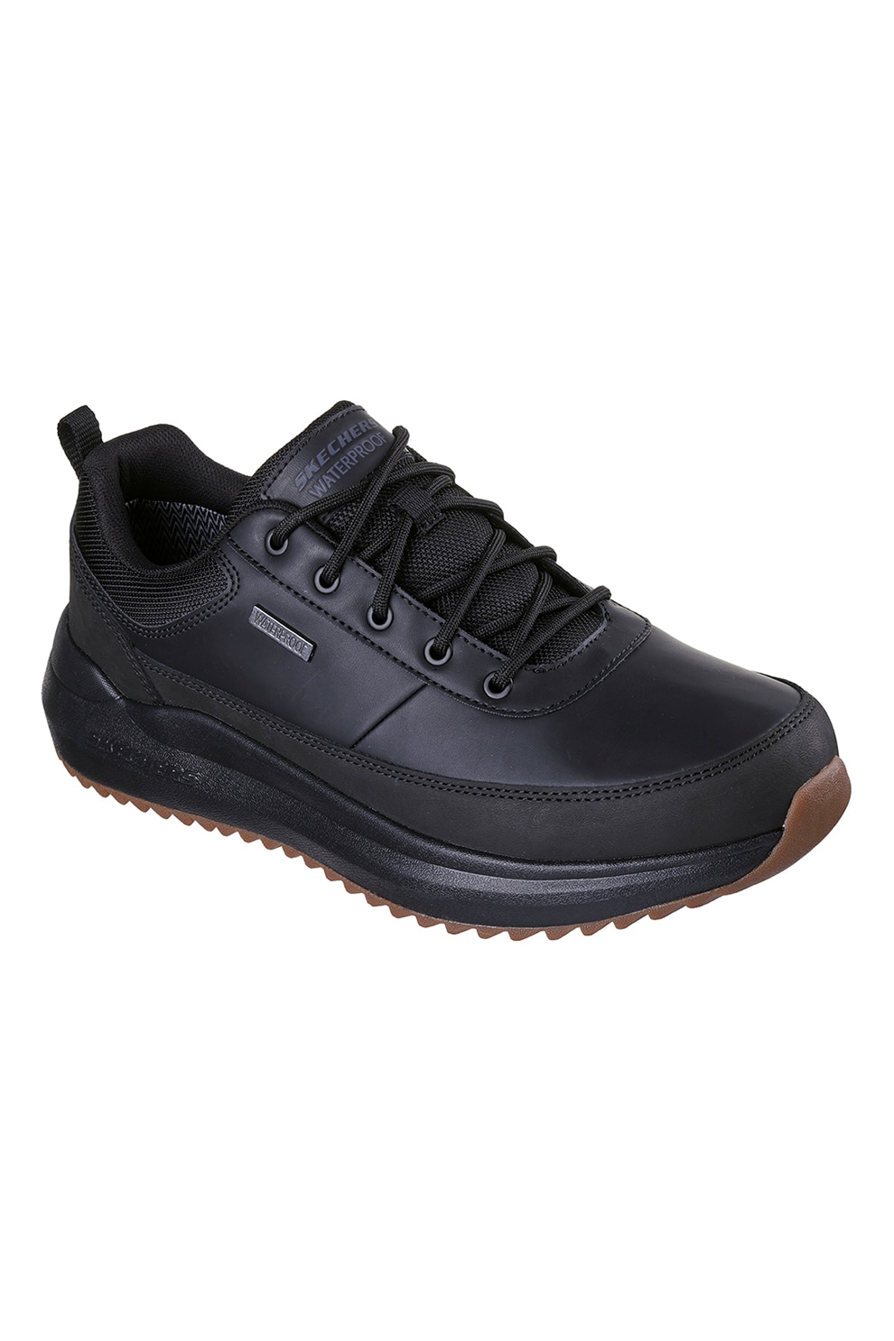 Skechers, Pantofi sport Parnell Gracen impermeabili, Negru, 44