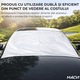 Parasolar Auto Macvi® pentru Parbriz, 70 x150 cm, Protectie UV, cu 2 fete