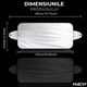 Parasolar Auto Macvi® pentru Parbriz, 70 x150 cm, Protectie UV, cu 2 fete
