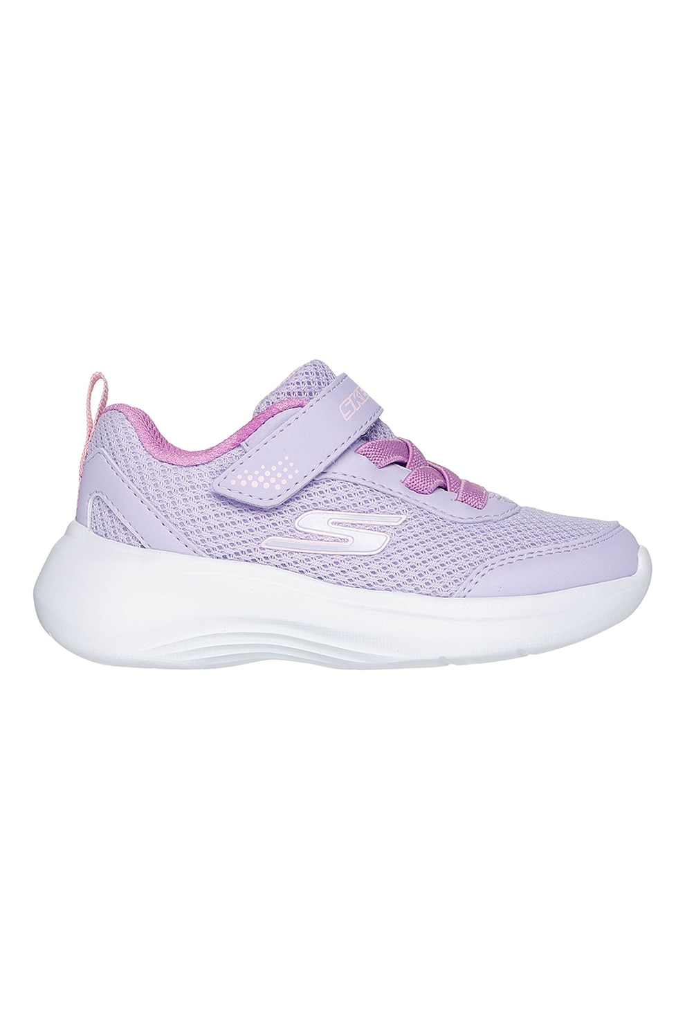 Skechers, Pantofi sport Selectors - Reset Achieved cu velcro, Lila, Alb optic, 25 EU