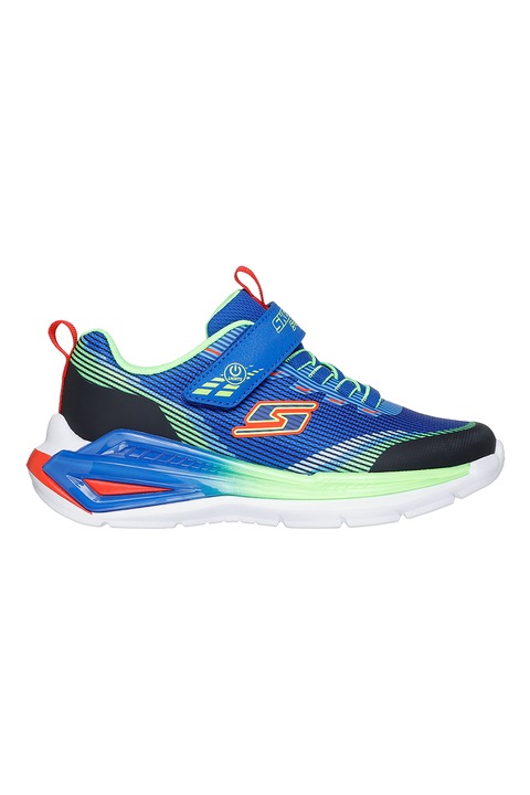 Skechers, Pantofi sport Lights-Tri cu logo, Turcoaz
