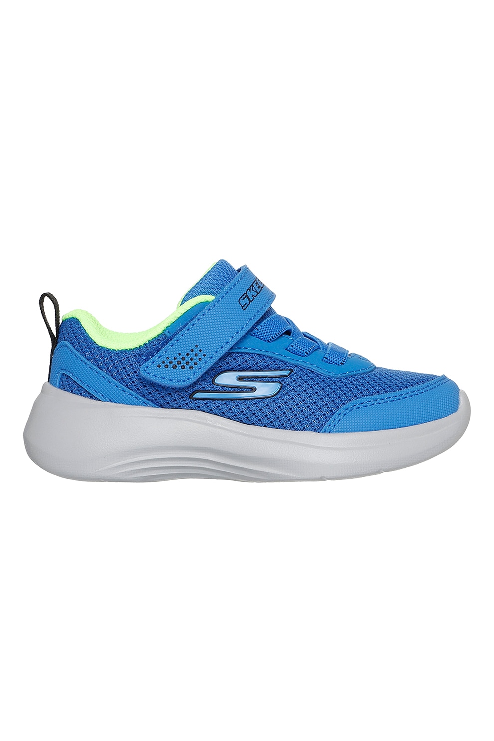 Skechers, Pantofi sport cu logo si inchidere velcro Selectors-Reset Achieved, Turcoaz, 23 EU