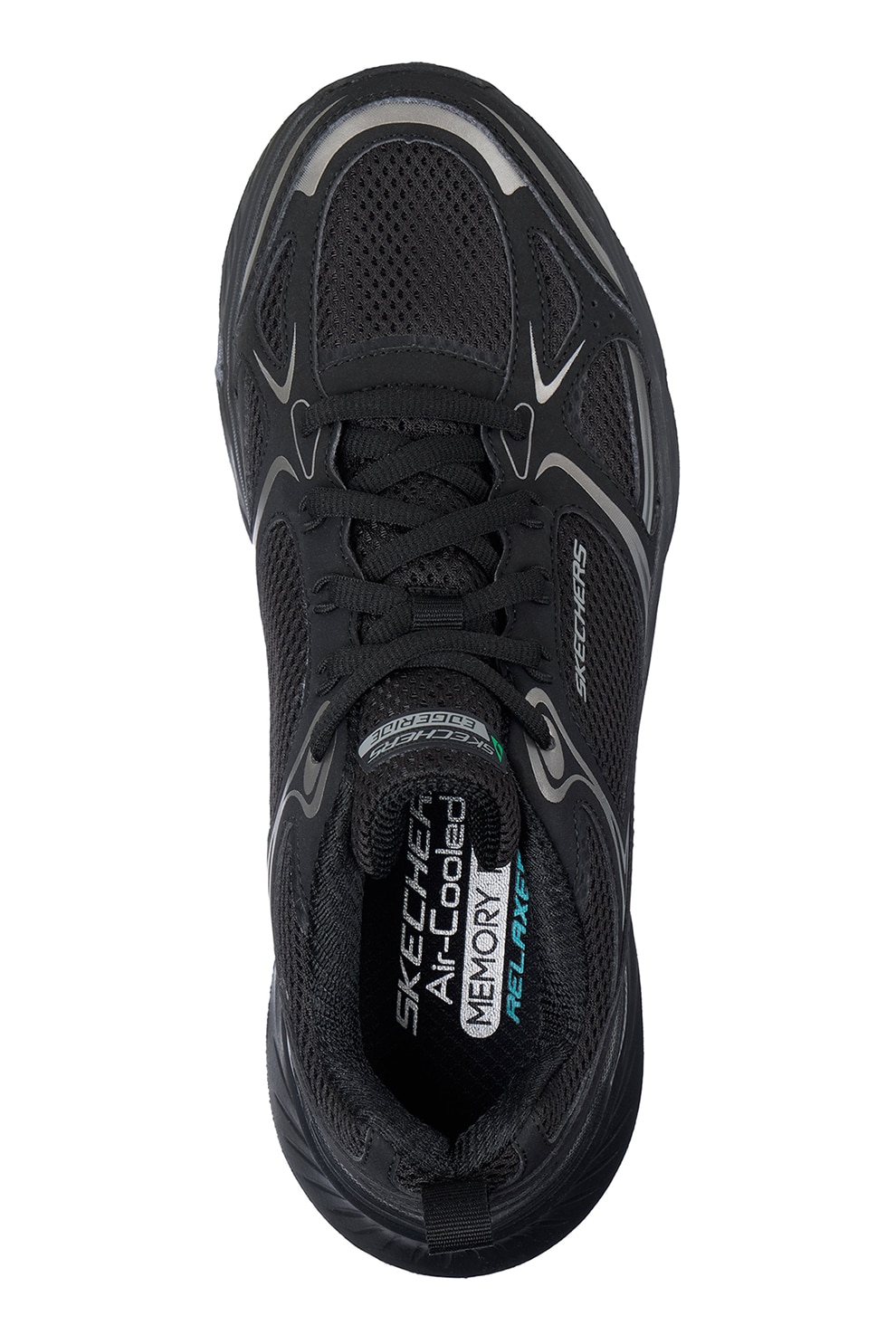 Skechers, Pantofi sport din plasa cu insertii din material
