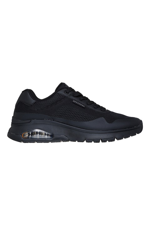 Skechers, Pantofi sport low-cut Uno Flex, Negru