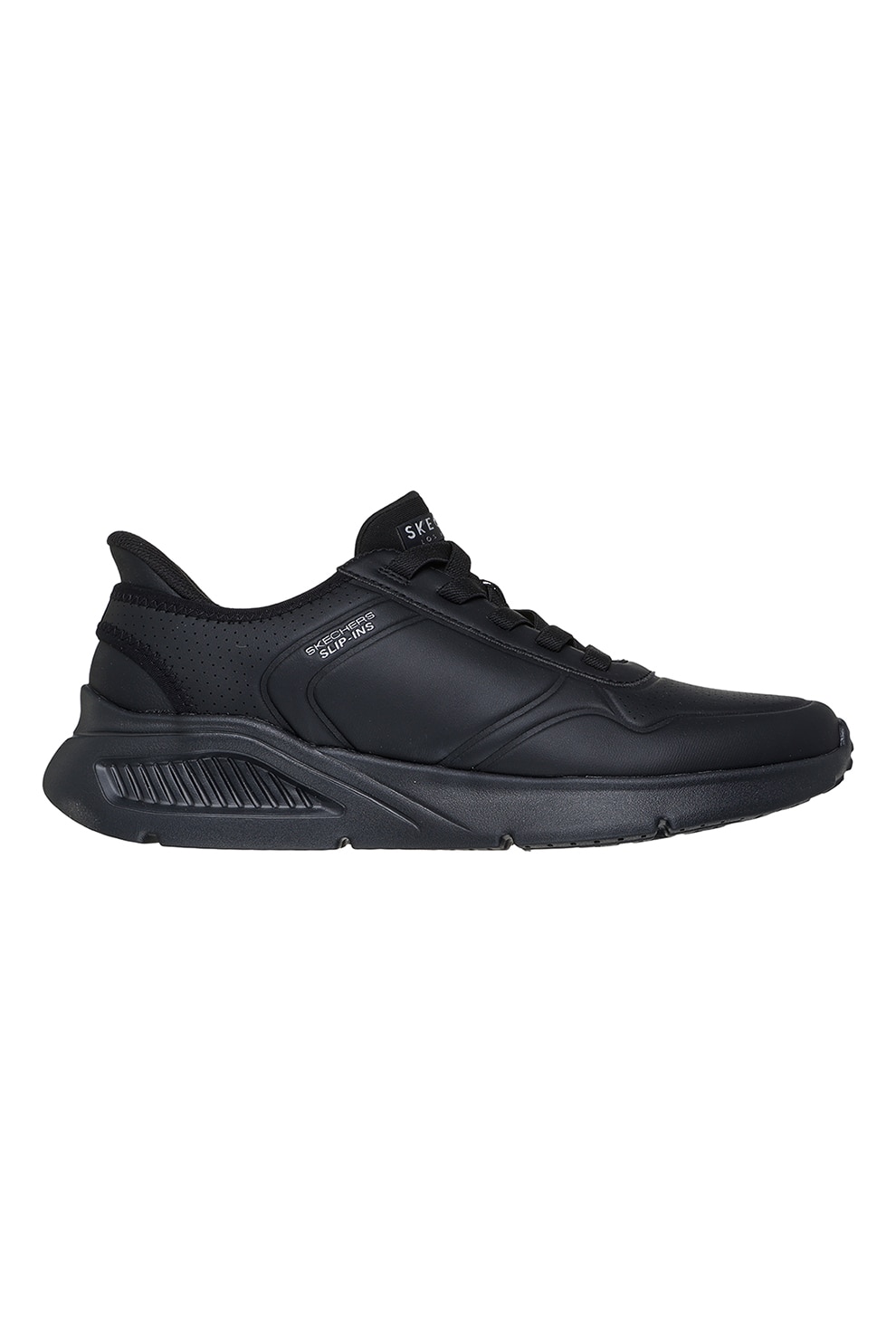 Skechers, Pantofi sport din piele ecologica Uno Lite, Negru, 44