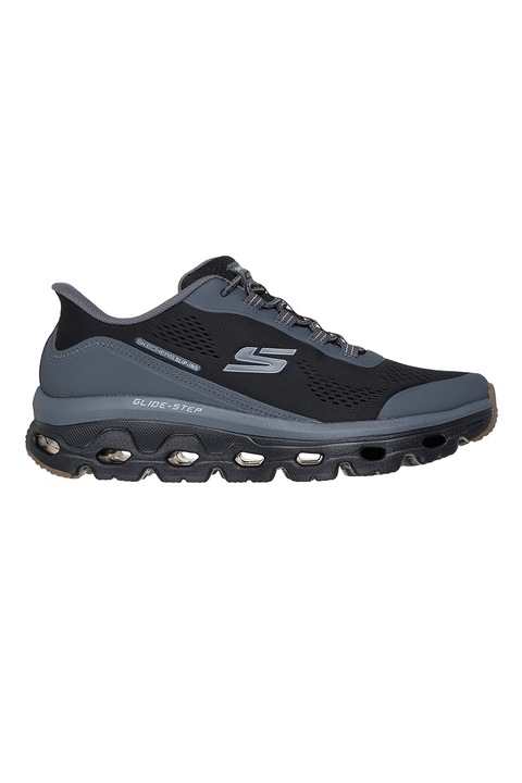 Skechers,Pantofi slip-ins pentru alergare Glide Step Sole Glover Peak, Negru/Albastru prafuit