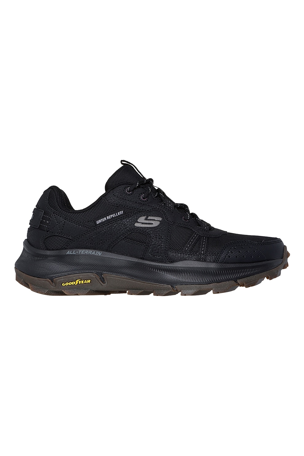 Skechers, Pantofi din piele pentru drumetii Equalizer 5.0 Trails, Negru, 44