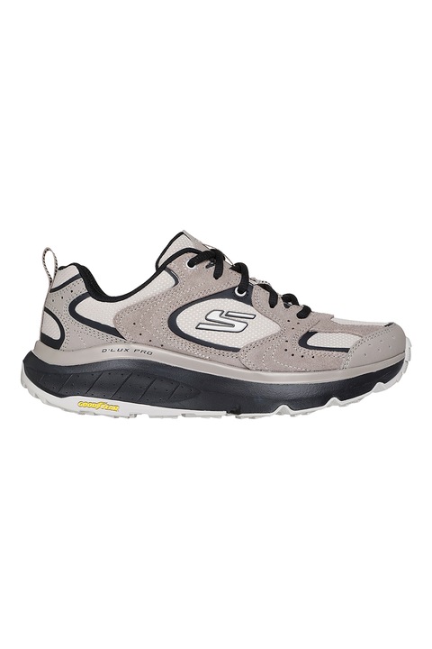 Skechers, Pantofi pentru trekking D'lux Pro, Gri