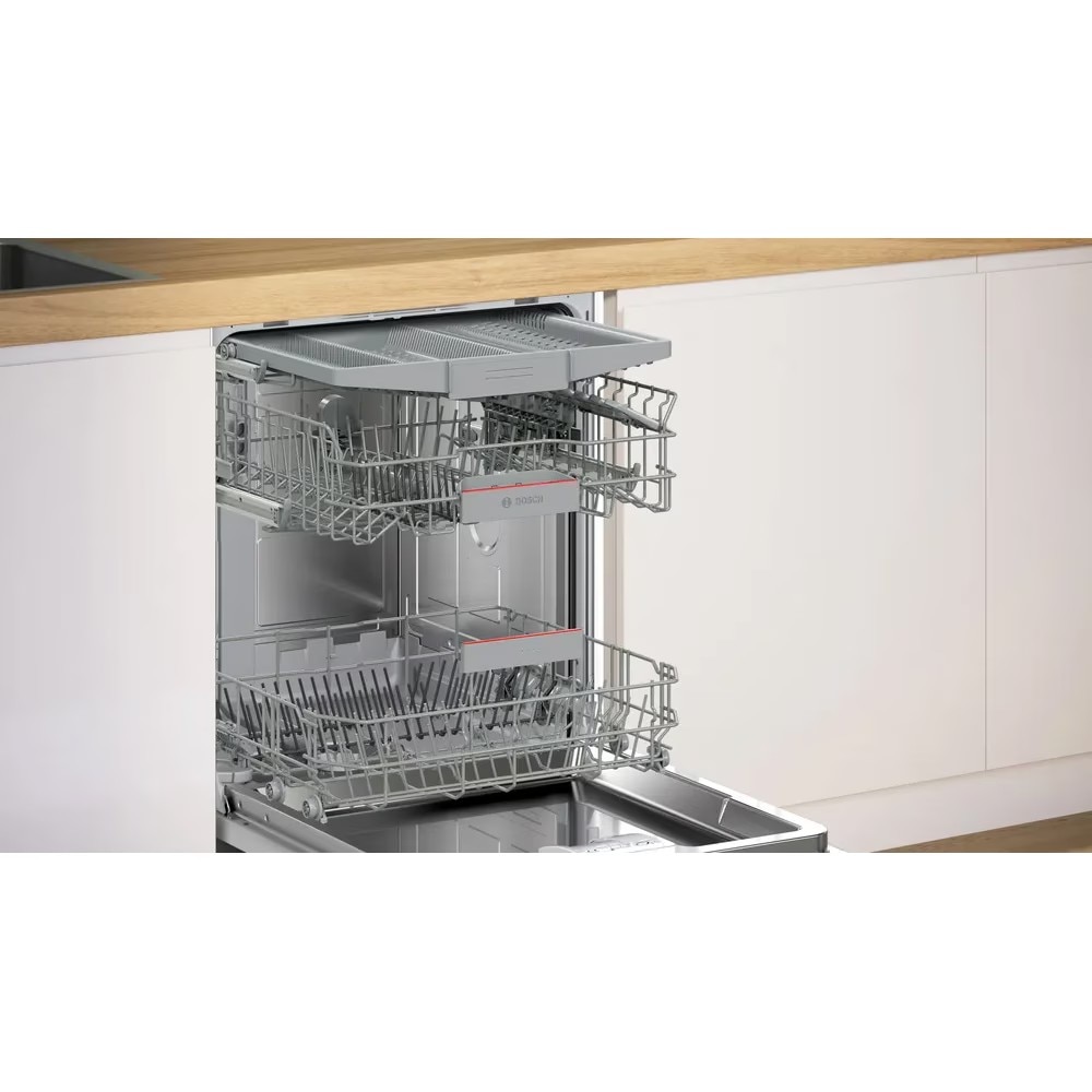 Masina de Spalat Vase Incorporabila BOSCH SMV4EVX09E, 14 seturi, 6 programe, 60 cm, Clasa B, Panou Comanda Inox