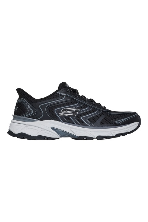 Skechers, Stamina Sport Slip-ins® sneaker, Fekete/Sötétszürke