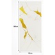 Rola Tapet autoadeziv imitatie marmura alb-auriu MT-251, 3 m x 1, 2 m, design premium cu vene aurii lucioase