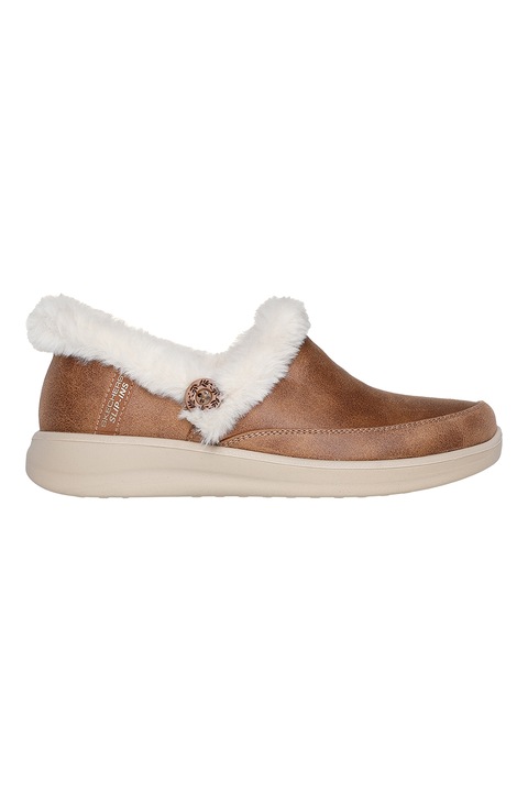 Skechers, Cozy Escape bebújós csizma, Karamellbarna, 36.5