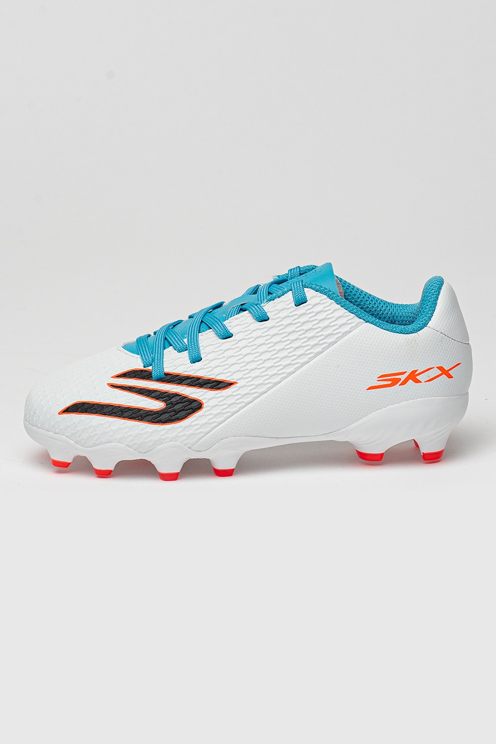 Skechers, Pantofi pentru fotbal Jr Crib, Alb, Albastru deschis, 28 EU