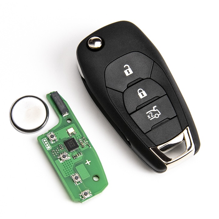 Cheie telecomanda pentru Chevrolet Cruze, Sonic, Aveo, Spark, 434MHz, ID4A, NCF29AXM, Lama HU100, 2 butoane