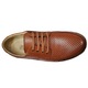 Pantofi bărbați SCV, maro-cognac, piele naturală perforată, talpă cusută, număr 43