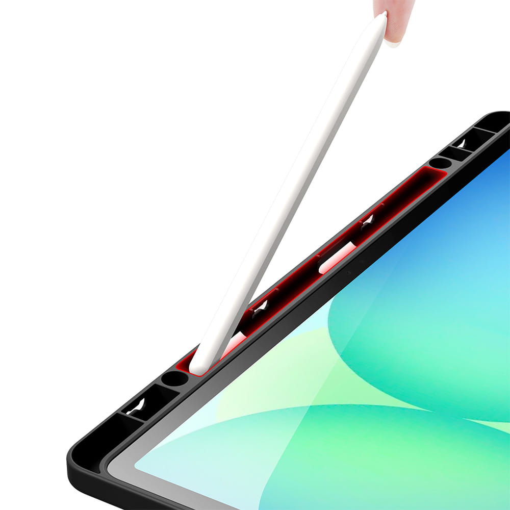 Husa tableta Dux Ducis Magi pentru Samsung Galaxy Tab S10 FE Plus, negru-transparent