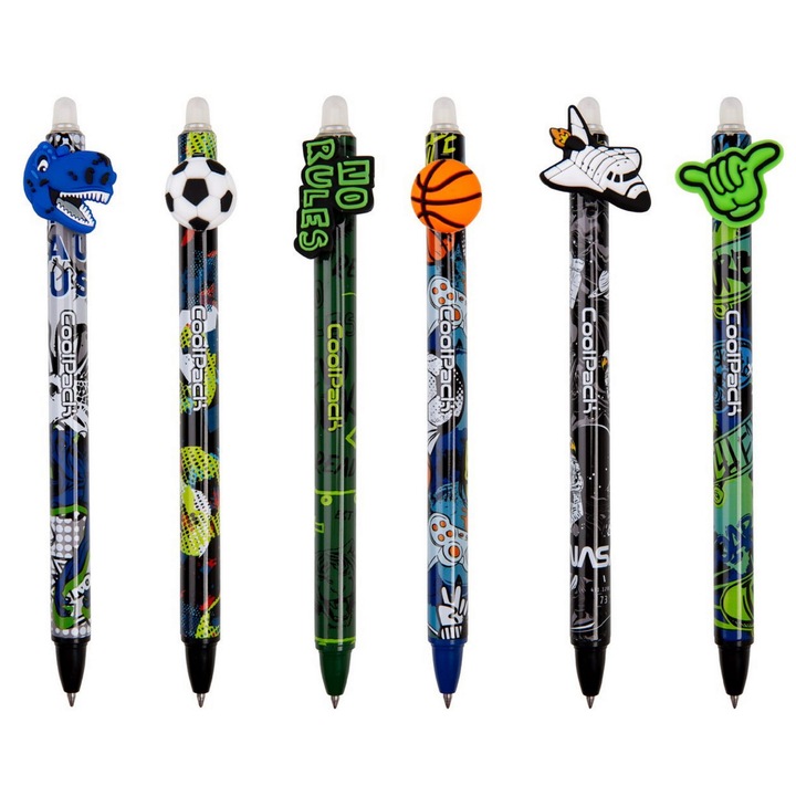 Set 6 Pixuri Colorino, CoolPack, cu figurine, 0,5mm, multicolor