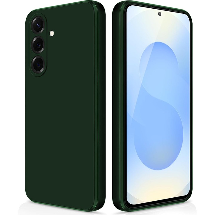 Husa CASEY STUDIOS compatibila cu Samsung Galaxy S25, Soft Silicone Premium, Microfibra in Interior, pentru Incarcare Wireless, Margini Ridicate pentru Protectia Ecranului si a Camerelor